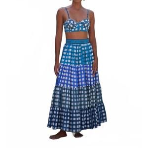 NEW MO MAYA cielo maxi skirt in blue